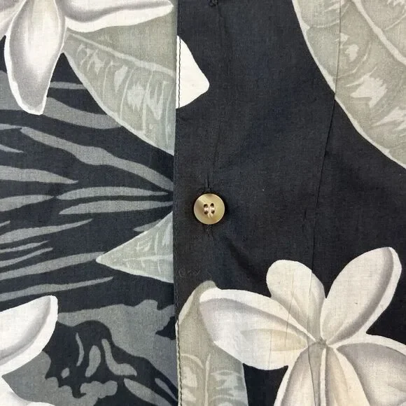 Kahala Hawaiian Shirt Large Made In USA Cotton Lawn Vintage
